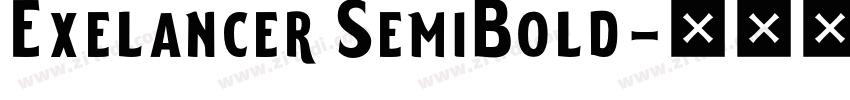 Exelancer SemiBold字体转换